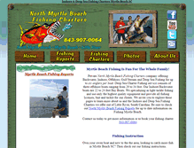 Tablet Screenshot of northmyrtlebeachfishingcharters.com